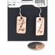 Handmade Horse Certified Authentic Pure Copper Navajo Native American Dangle Earrings 18170-9
