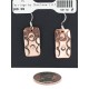 Certified Authentic Handmade Pure Copper Navajo Native American Dangle Earrings 18170-4