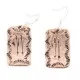 Handmade Certified Authentic Arrow Navajo Pure Copper Native American Dangle Earrings 18170-7