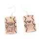 Handmade Certified Authentic Horse Mountain Navajo Pure Copper Native American Dangle Earrings 18170-6 Handmade Certified Authentic Horse Mountain Navajo Pure Copper Native American Dangle Earrings 18170-6