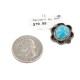 Certified Authentic .925 Sterling Silver Handmade Navajo Natural Turquoise Native American Pendant 18174-1