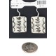 Horses Handmade Certified Authentic Nickel Navajo Native American Dangle Earrings 18172