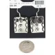 Swirl Nickel Handmade Certified Authentic Navajo Native American Dangle Earrings 18171 Swirl Nickel Handmade Certified Authentic Navajo Native American Dangle Earrings 18171