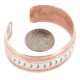 Navajo .925 Sterling Silver Handmade Certified Authentic Native American Pure Copper Bracelet 13055-7 Navajo .925 Sterling Silver Handmade Certified Authentic Native American Pure Copper Bracelet 13055-7