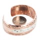 Navajo .925 Sterling Silver Certified Authentic Handmade Native American Pure Copper Bracelet 13055-5