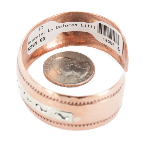 .925 Sterling Silver Certified Authentic Navajo Handmade Native American Pure Copper Bracelet 13055-4 .925 Sterling Silver Certified Authentic Navajo Handmade Native American Pure Copper Bracelet 13055-4