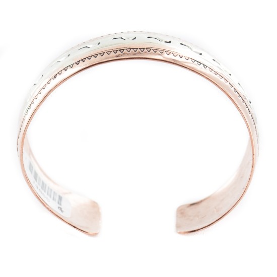 .925 Sterling Silver Certified Authentic Navajo Handmade Native American Pure Copper Bracelet 13055-4 .925 Sterling Silver Certified Authentic Navajo Handmade Native American Pure Copper Bracelet 13055-4