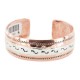 .925 Sterling Silver Certified Authentic Navajo Handmade Native American Pure Copper Bracelet 13055-4 .925 Sterling Silver Certified Authentic Navajo Handmade Native American Pure Copper Bracelet 13055-4