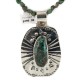 Arrows Certified Authentic Nickel .925 Sterling Silver Handmade Navajo Turquoise Native American Necklace 12812-5-16029-14