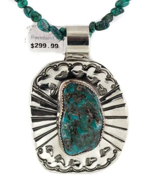 Bear Paws Certified Authentic Nickel .925 Sterling Silver Handmade Navajo Coral Natural Turquoise Native American Necklace 12812-4-750118-20