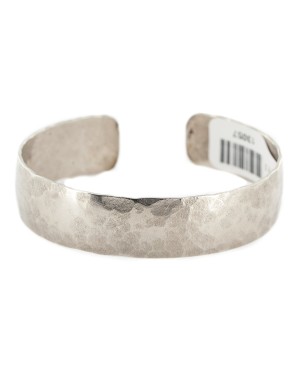 Handmade Certified Authentic Hammered Navajo Native American Nickel Bracelet 13057 Handmade Certified Authentic Hammered Navajo Native American Nickel Bracelet 13057