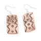 Handmade Navajo Pure Copper Dangle Earrings 18170-12 Handmade Navajo Pure Copper Dangle Earrings 18170-12