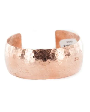 Handmade Hammered Certified Authentic Navajo Native American Pure Copper Bracelet 13058