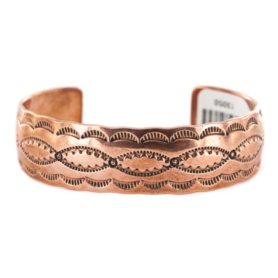 Navajo Handmade Certified Authentic Native American Pure Copper Bracelet 13050 Navajo Handmade Certified Authentic Native American Pure Copper Bracelet 13050