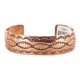 Navajo Handmade Certified Authentic Native American Pure Copper Bracelet 13050