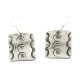 Swirl Nickel Handmade Certified Authentic Navajo Native American Dangle Earrings 18171 Swirl Nickel Handmade Certified Authentic Navajo Native American Dangle Earrings 18171
