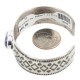 Nickel Navajo Handmade Certified Authentic Natural Lapis Native American Bracelet 13026-1