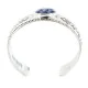 Nickel Navajo Handmade Certified Authentic Natural Lapis Native American Bracelet 13026-1 Nickel Navajo Handmade Certified Authentic Natural Lapis Native American Bracelet 13026-1