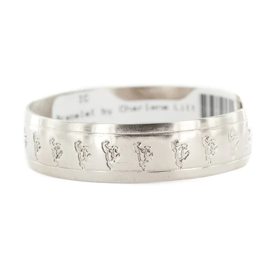 Nickel Navajo Horse Handmade Certified Authentic Native American Bracelet 13027 Nickel Navajo Horse Handmade Certified Authentic Native American Bracelet 13027