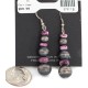 Certified Authentic Handmade Navajo .925 Sterling Silver Natural Purple Spiny Oyster Native American Dangle Earrings 27217-1 Certified Authentic Handmade Navajo .925 Sterling Silver Natural Purple Spiny Oyster Native American Dangle Earrings 27217-1