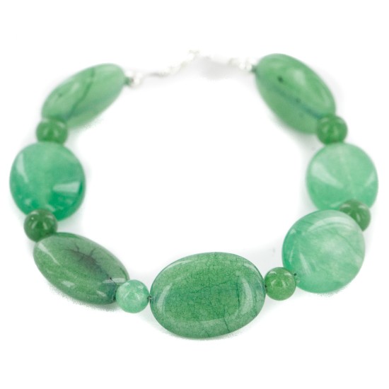 Certified Authentic Nickel Navajo Natural Jade Native American Bracelet 13064-3 Certified Authentic Nickel Navajo Natural Jade Native American Bracelet 13064-3