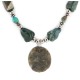 Certified Authentic Navajo .925 Sterling Silver Natural Turquoise Agate Native American Necklace 15778-213