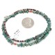 Certified Authentic Navajo .925 Sterling Silver Natural Turquoise Coral Native American Necklace 15771-200