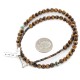 Certified Authentic Navajo .925 Sterling Silver Natural Turquoise Tigers Eye Native American Necklace 15786-101