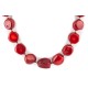 Certified Authentic Navajo Nickel Coral Native American Necklace 25291-10 Certified Authentic Navajo Nickel Coral Native American Necklace 25291-10