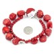 Certified Authentic Navajo Nickel Coral Native American Necklace 25291-10 Certified Authentic Navajo Nickel Coral Native American Necklace 25291-10