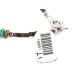Certified Authentic Navajo .925 Sterling Silver Natural Turquoise Black Onyx Native American Necklace 15851-121