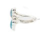 .925 Sterling Silver Handmade Certified Authentic Navajo Natural Turquoise Native American Ring 18187-7 .925 Sterling Silver Handmade Certified Authentic Navajo Natural Turquoise Native American Ring 18187-7