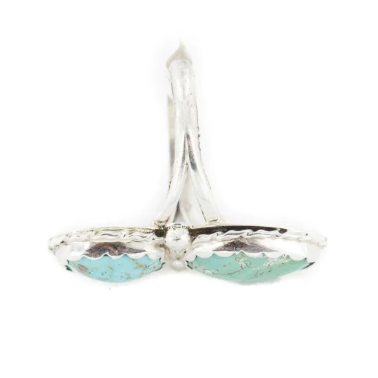 .925 Sterling Silver Handmade Certified Authentic Navajo Natural Turquoise Native American Ring 18187-11 .925 Sterling Silver Handmade Certified Authentic Navajo Natural Turquoise Native American Ring 18187-11