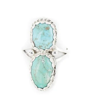 .925 Sterling Silver Handmade Certified Authentic Navajo Natural Turquoise Native American Ring 18187-11 .925 Sterling Silver Handmade Certified Authentic Navajo Natural Turquoise Native American Ring 18187-11
