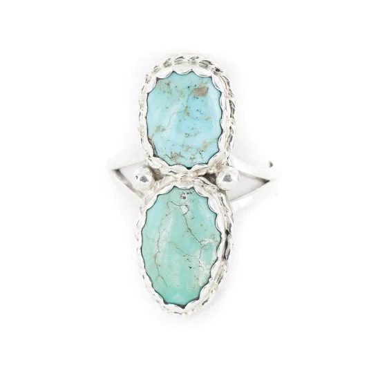 .925 Sterling Silver Handmade Certified Authentic Navajo Natural Turquoise Native American Ring 18187-11 .925 Sterling Silver Handmade Certified Authentic Navajo Natural Turquoise Native American Ring 18187-11