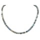 Navajo .925 Sterling Silver Natural Turquoise Green Agate Necklace 750119-19