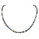 Navajo .925 Sterling Silver Natural Turquoise Green Agate Necklace 750119-19