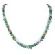 Certified Authentic Navajo .925 Sterling Silver Natural Turquoise Quartz Native American Necklace 15851-139