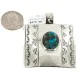 Certified Authentic Handmade Nickel Bear Paw Nickel Navajo Natural Turquoise Native American Pendant 13071-2 Certified Authentic Handmade Nickel Bear Paw Nickel Navajo Natural Turquoise Native American Pendant 13071-2