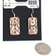 Handmade Certified Authentic Navajo Horse Native American Pure Copper Dangle Earrings 18170-2