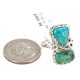 .925 Sterling Silver Handmade Certified Authentic Navajo Turquoise Native American Ring 18187-8