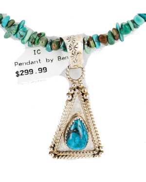 .925 Sterling Silver Certified Authentic Navajo Natural Turquoise Coral Native American Necklace 18190-3-1601 .925 Sterling Silver Certified Authentic Navajo Natural Turquoise Coral Native American Necklace 18190-3-1601