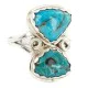 .925 Sterling Silver Handmade Certified Authentic Navajo Natural Turquoise Native American Ring 18187-6 .925 Sterling Silver Handmade Certified Authentic Navajo Natural Turquoise Native American Ring 18187-6