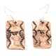Handmade Horse Navajo Certified Authentic Native American Pure Copper Dangle Earrings 18170-11
