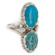 Navajo .925 Sterling Silver Handmade Certified Authentic Turquoise Native American Ring 18187-10 Navajo .925 Sterling Silver Handmade Certified Authentic Turquoise Native American Ring 18187-10