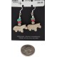 Horse Certified Authentic Navajo .925 Sterling Silver Hooks Natural Turquoise and Jasper Coral Dangle Native American Earrings 97002-14 Horse Certified Authentic Navajo .925 Sterling Silver Hooks Natural Turquoise and Jasper Coral Dangle Native American Earrings 97002-14
