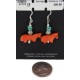 Horse Certified Authentic Navajo .925 Sterling Silver Hooks Natural Turquoise and Resin Dangle Native American Earrings 97002-13