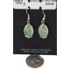 Certified Authentic Handmade .925 Sterling Silver Navajo Natural Turquoise Native American Dangle Earrings  97006-3
