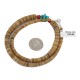 .925 Sterling Silver Certified Authentic Navajo Natural Turquoise Graduated Heishi Coral Native American Necklace 95004-7 .925 Sterling Silver Certified Authentic Navajo Natural Turquoise Graduated Heishi Coral Native American Necklace 95004-7