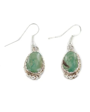 Certified Authentic Handmade .925 Sterling Silver Navajo Natural Turquoise Native American Dangle Earrings 97006-3 Certified Authentic Handmade .925 Sterling Silver Navajo Natural Turquoise Native American Dangle Earrings 97006-3